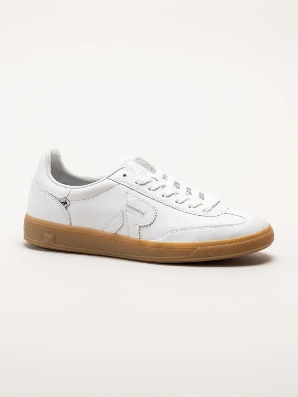 Rieker - Vita sneakers i skinn