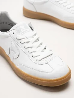 Rieker - Vita sneakers i skinn