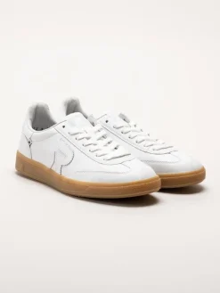 Rieker - Vita sneakers i skinn