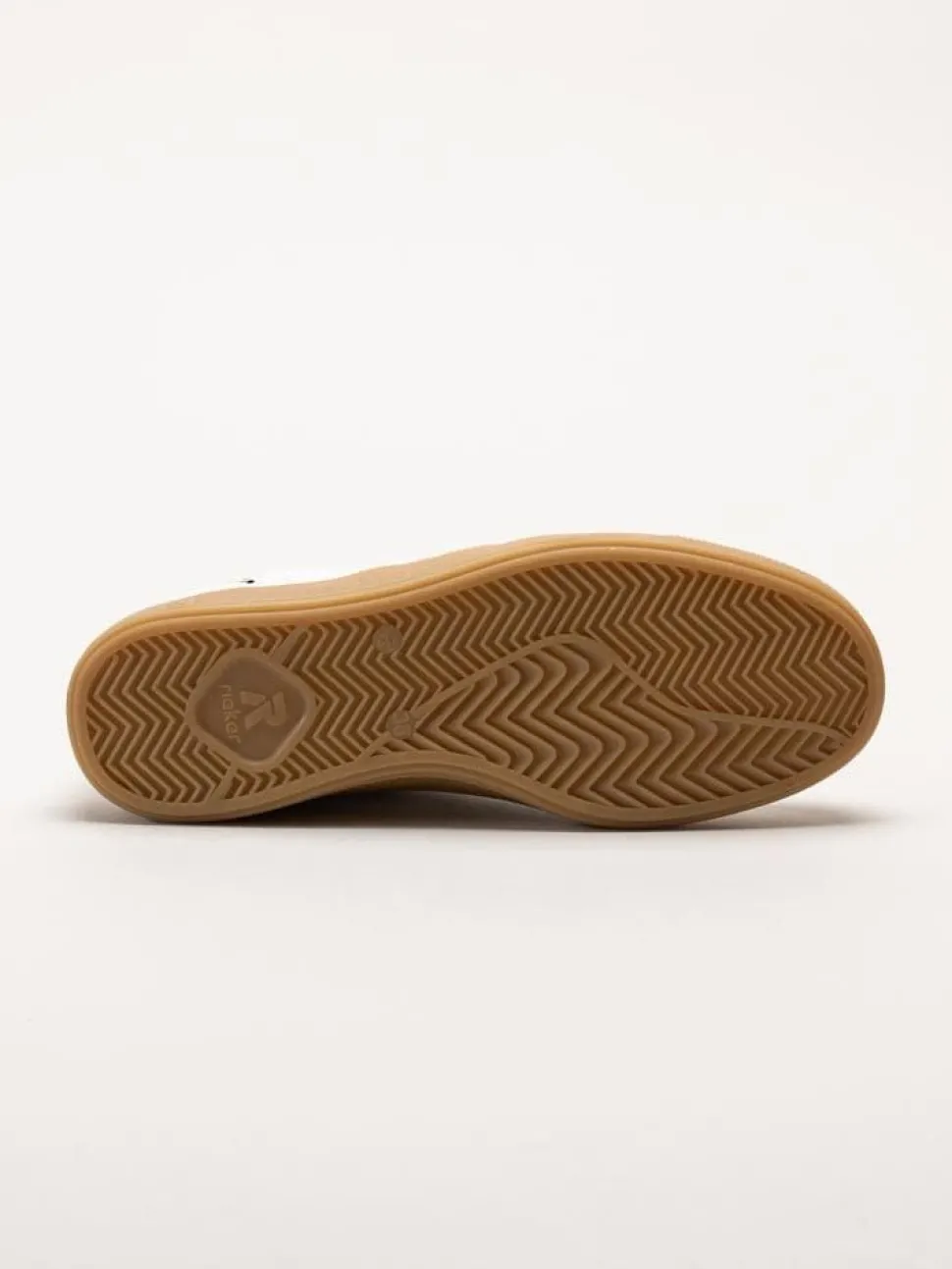 Rieker - Vita sneakers i skinn