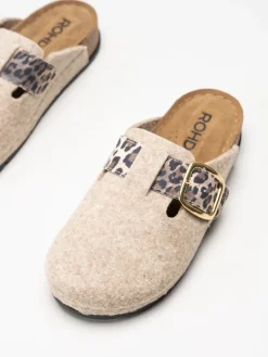Rohde - D.Soave - Beige tofflor i filt