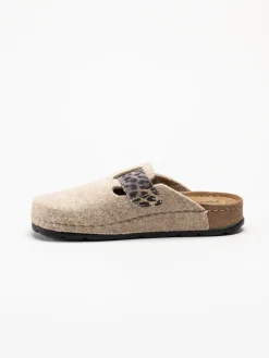 Rohde - D.Soave - Beige tofflor i filt