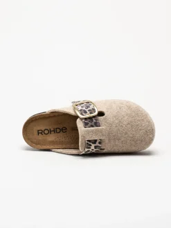 Rohde - D.Soave - Beige tofflor i filt