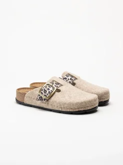 Rohde - D.Soave - Beige tofflor i filt