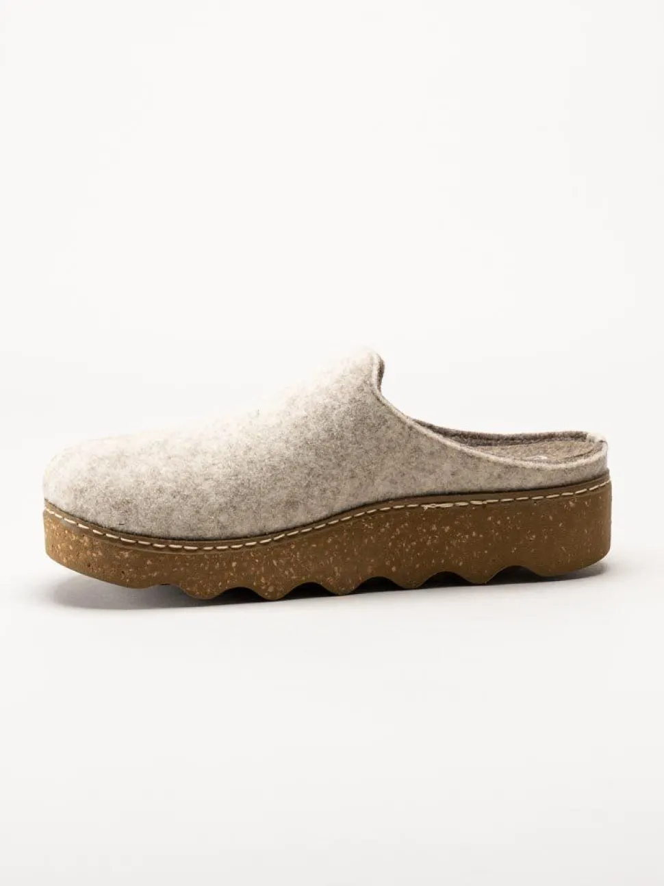 Rohde - Foggia-D - Beige tofflor i filt