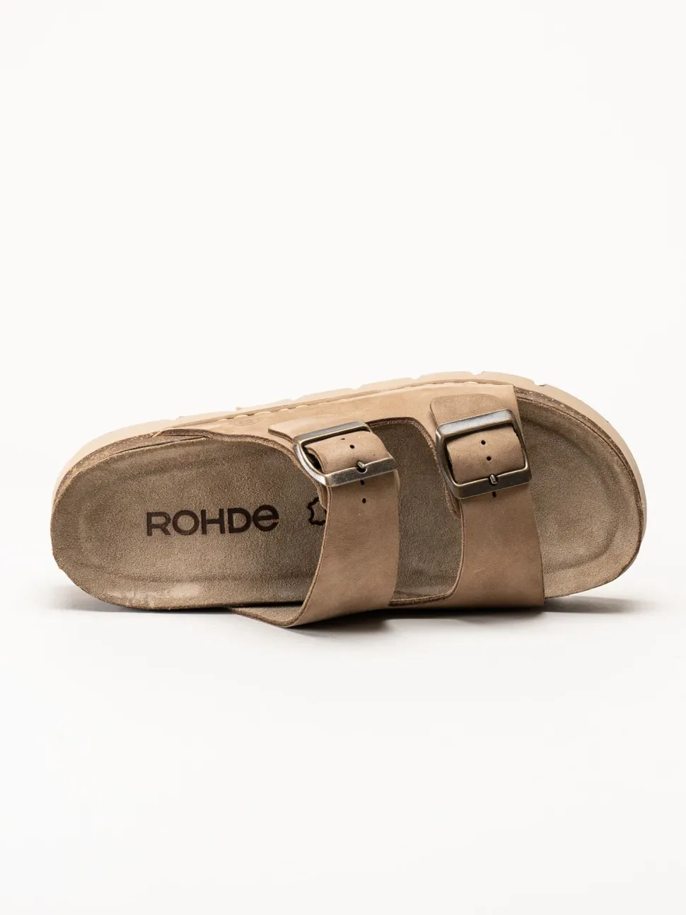 Rohde - Latina - Beige platåsandaler