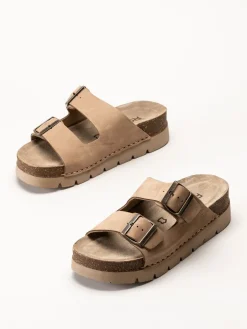 Rohde - Latina - Beige platåsandaler