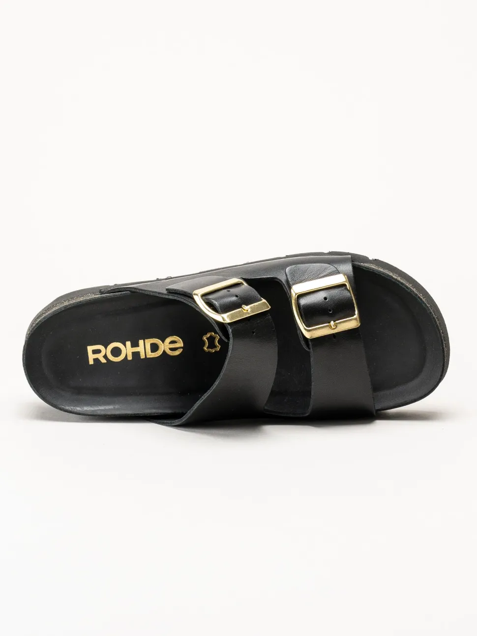 Rohde - Latina - Svarta platåsandaler