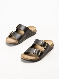 Rohde - Rodigo-D - Mörkbruna sandaler i skinn