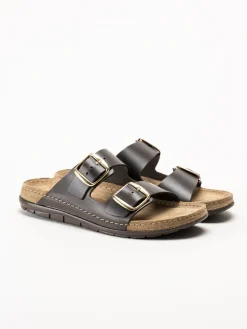 Rohde - Rodigo-D - Mörkbruna sandaler i skinn