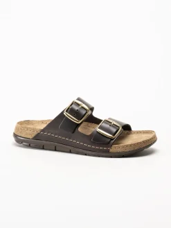 Rohde - Rodigo-D - Mörkbruna sandaler i skinn