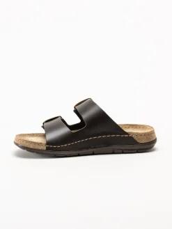 Rohde - Rodigo-D - Mörkbruna sandaler i skinn