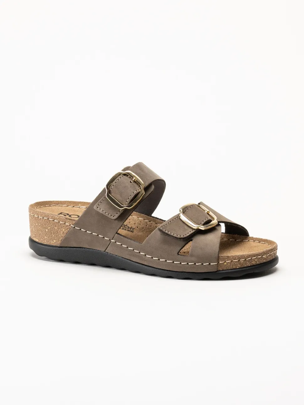 Rohde - Soave 40 - Bruna slip in sandaler med kilklack