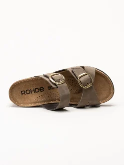 Rohde - Soave 40 - Bruna slip in sandaler med kilklack