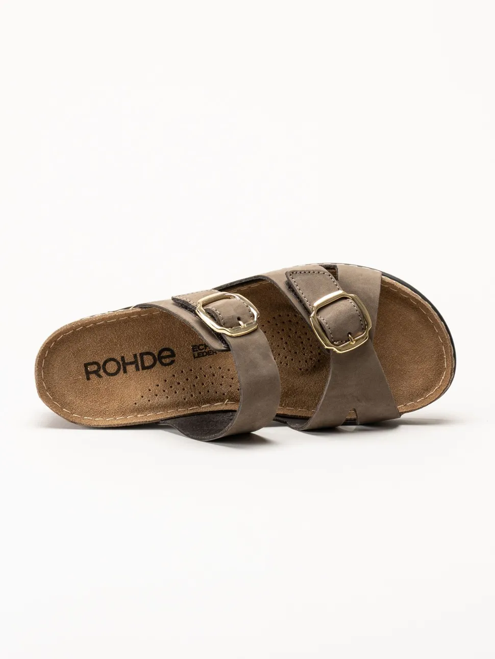 Rohde - Soave 40 - Bruna slip in sandaler med kilklack