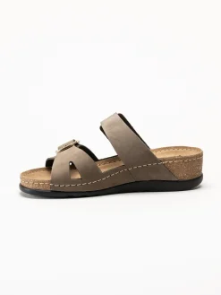 Rohde - Soave 40 - Bruna slip in sandaler med kilklack