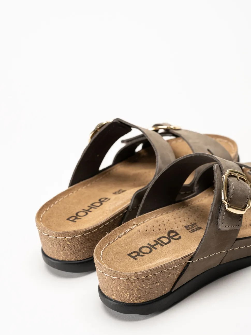 Rohde - Soave 40 - Bruna slip in sandaler med kilklack