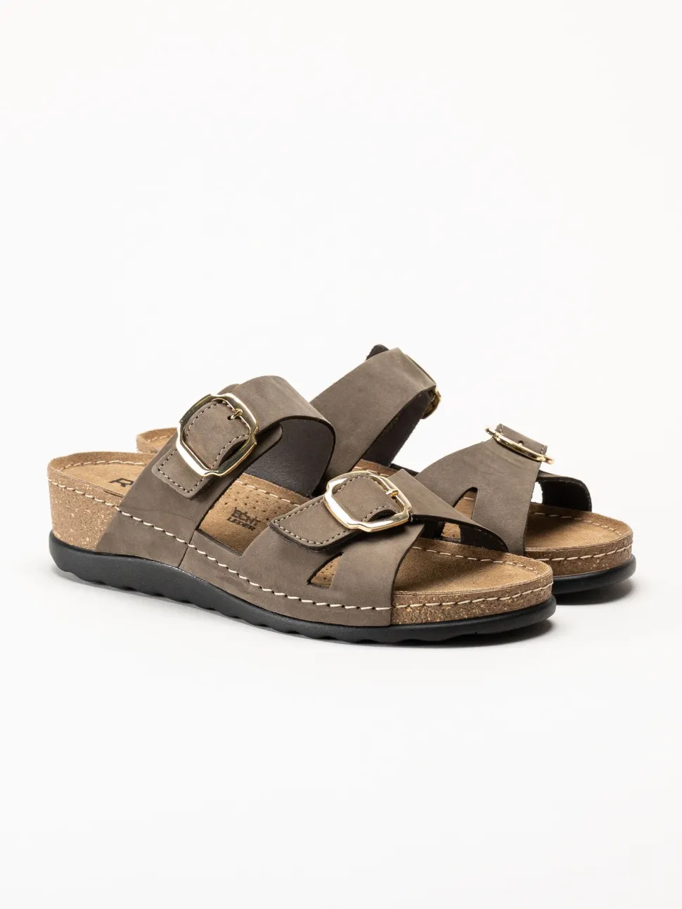 Rohde - Soave 40 - Bruna slip in sandaler med kilklack