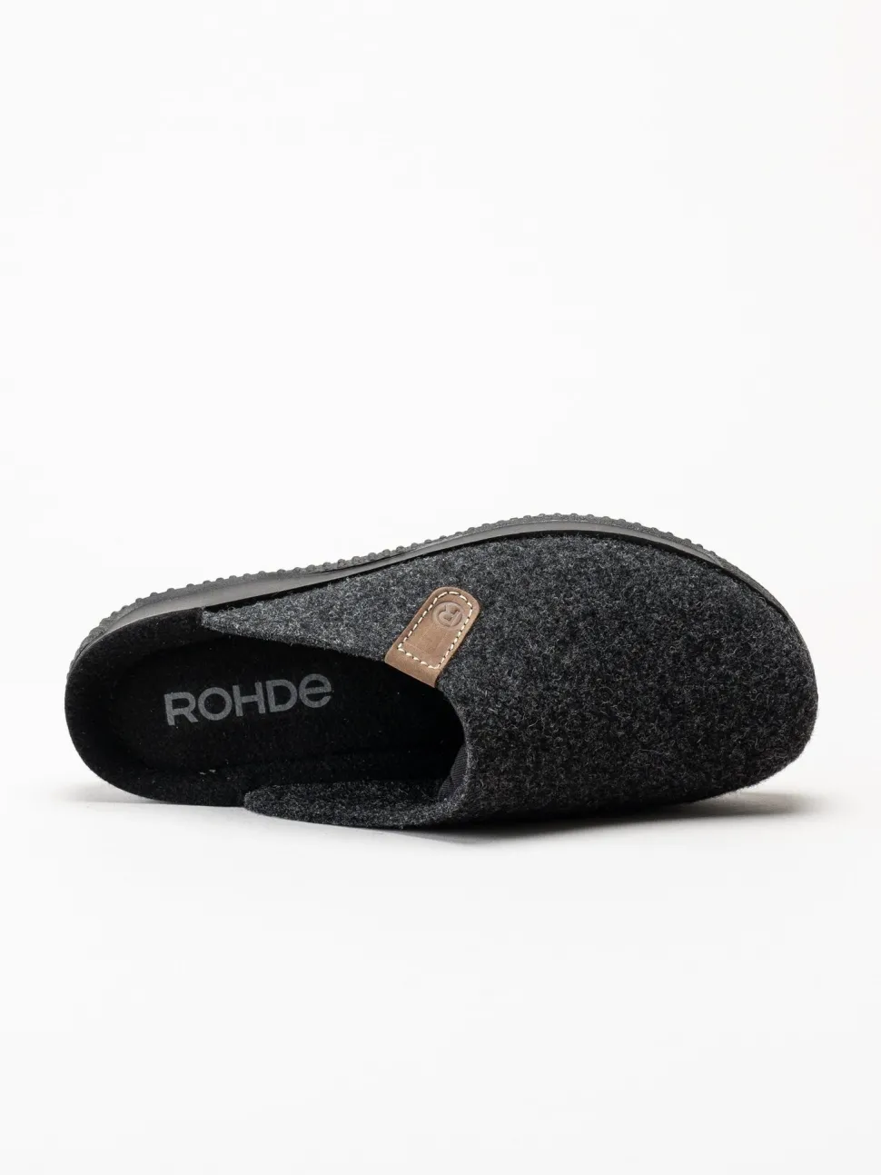 Rohde - Soltau-H - Mörkgrå slip in tofflor