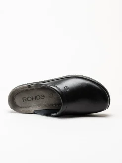 Rohde - Soltau-H - Svarta slip in tofflor i skinn