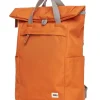 ROKA - Finchley A Recycled Canvas - Orange medium ryggsäck i canvas