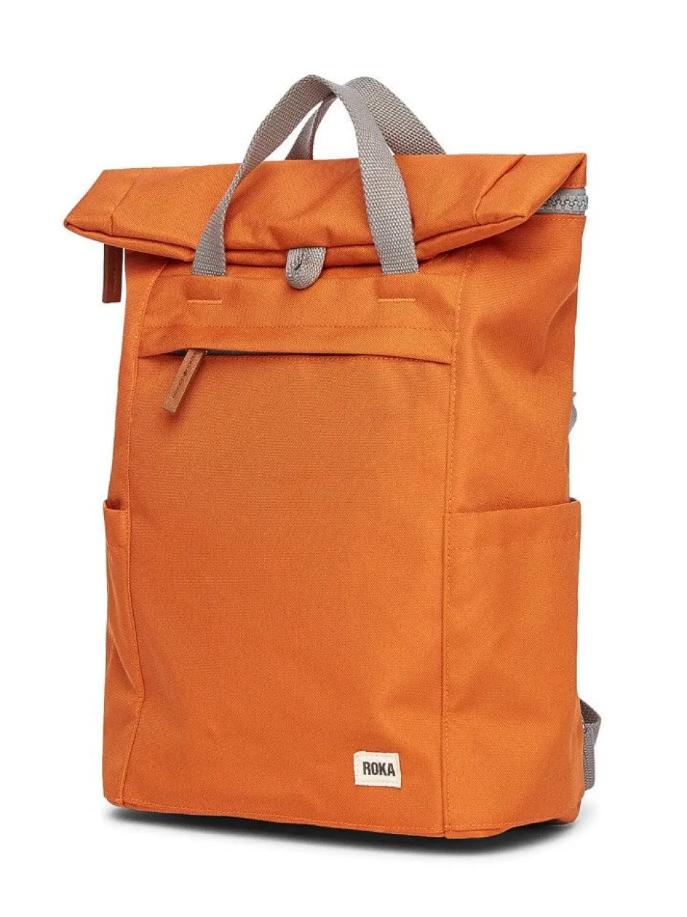 ROKA - Finchley A Recycled Canvas - Orange medium ryggsäck i canvas