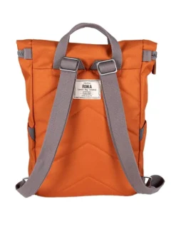 ROKA - Finchley A Recycled Canvas - Orange medium ryggsäck i canvas