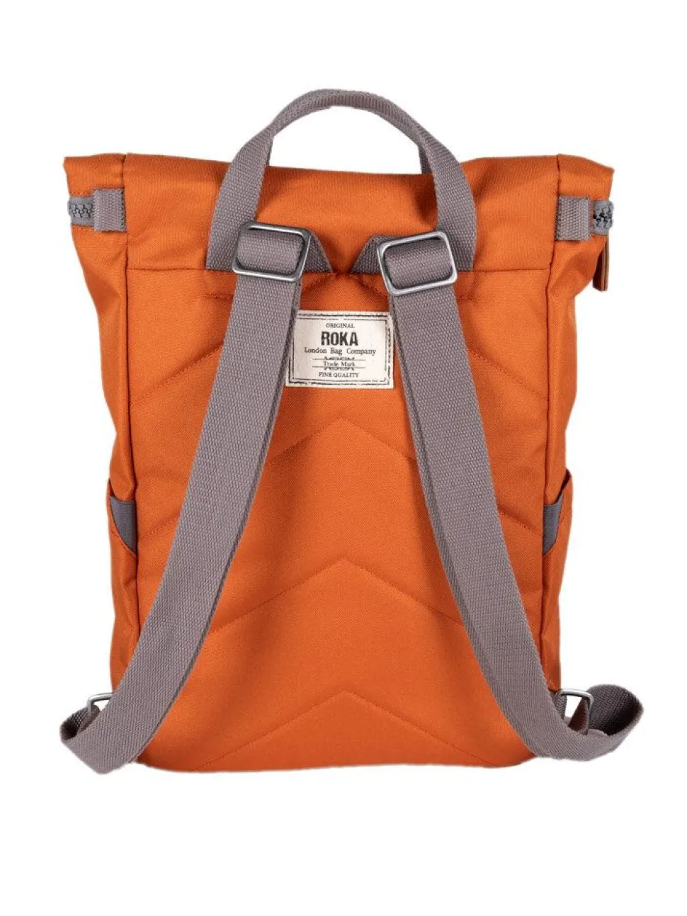 ROKA - Finchley A Recycled Canvas - Orange medium ryggsäck i canvas