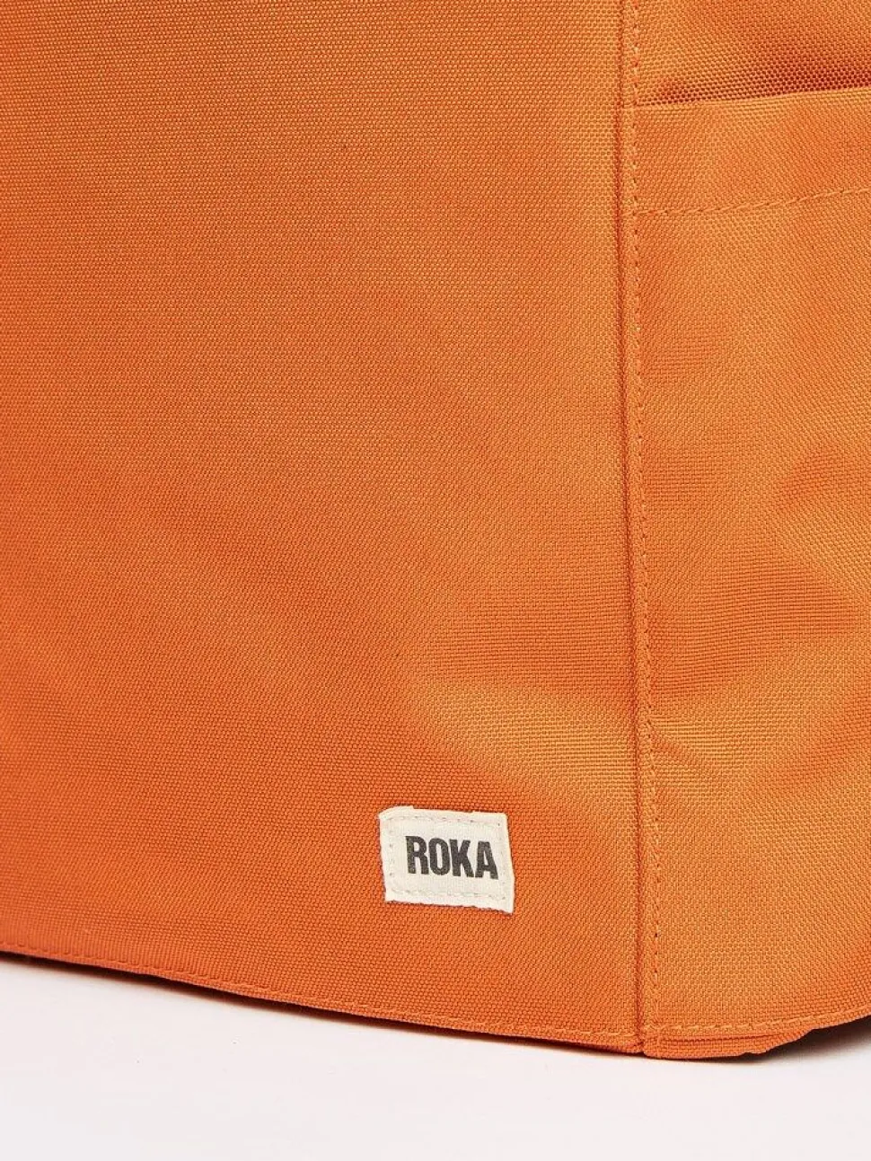 ROKA - Finchley A Recycled Canvas - Orange medium ryggsäck i canvas