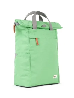 ROKA - Finchley A Recycled Canvas - Ljusgrön medium ryggsäck i canvas