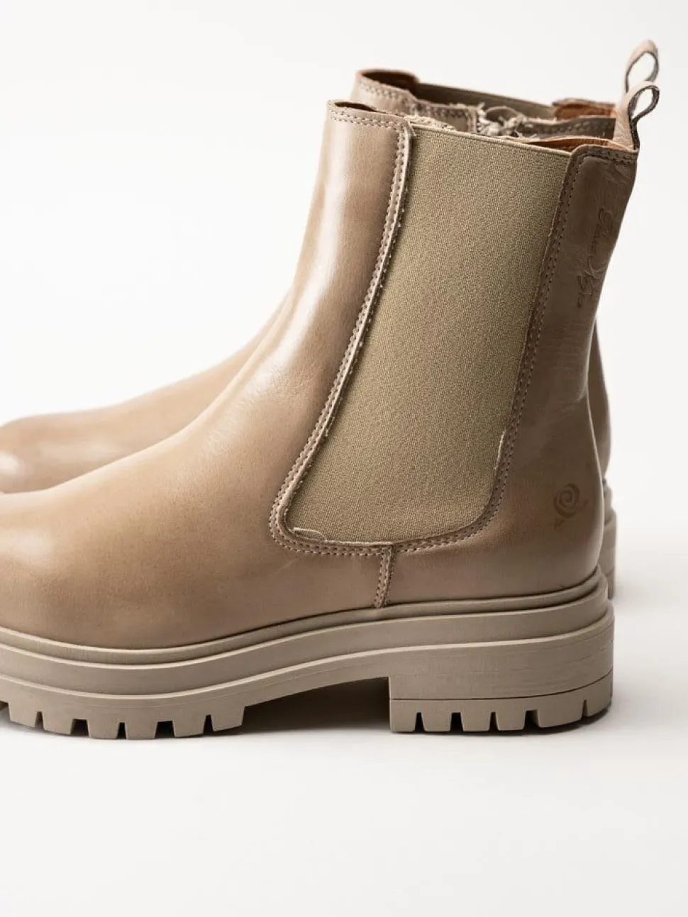 Rosa Negra - Beige boots i skinn
