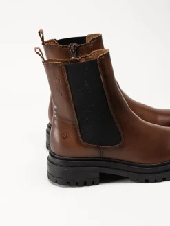 Rosa Negra - Bruna boots i skinn