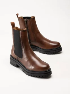 Rosa Negra - Bruna boots i skinn