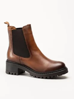 Rosa Negra - Bruna chelsea boots i skinn