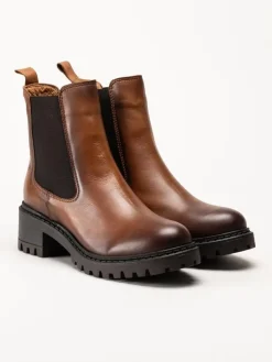 Rosa Negra - Bruna chelsea boots i skinn