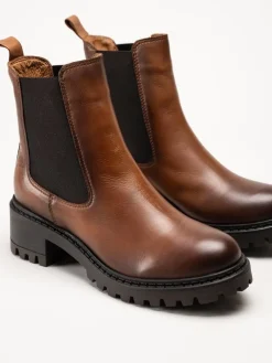 Rosa Negra - Bruna chelsea boots i skinn