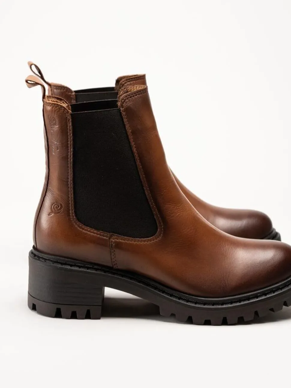 Rosa Negra - Bruna chelsea boots i skinn