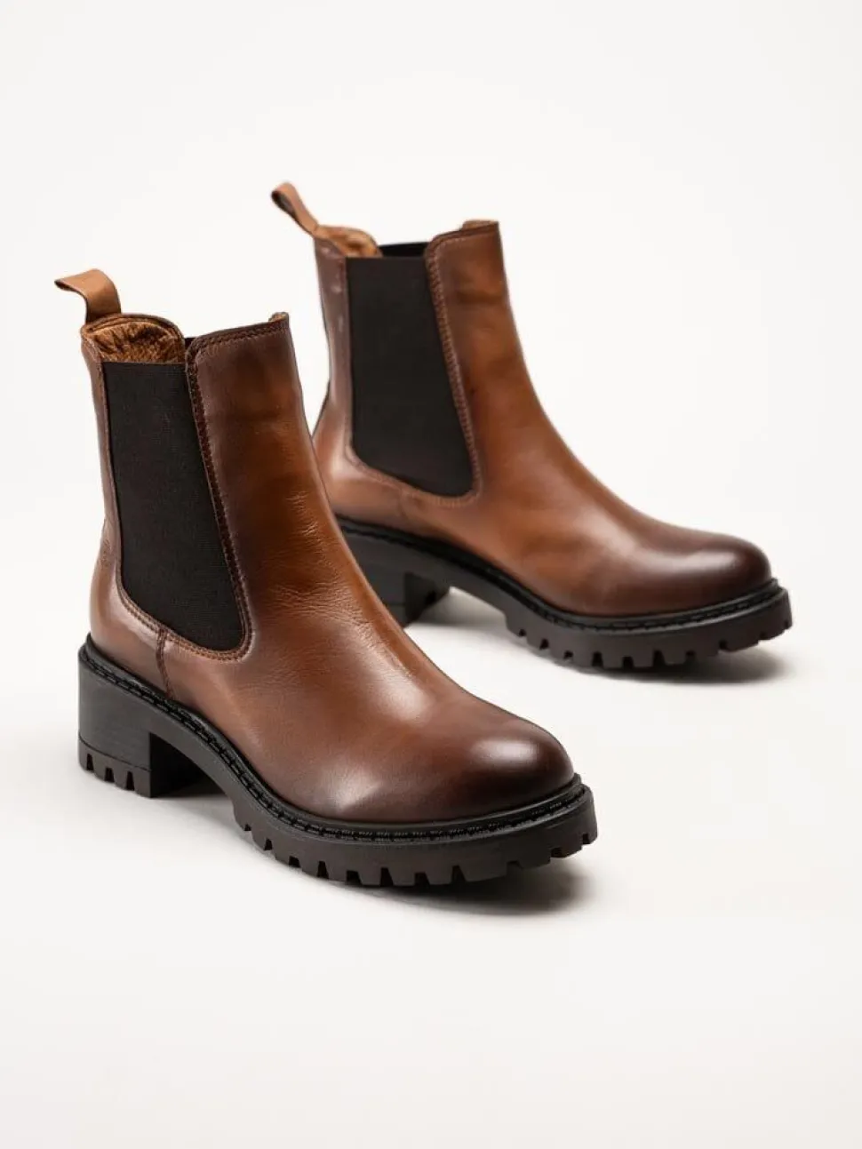 Rosa Negra - Bruna chelsea boots i skinn