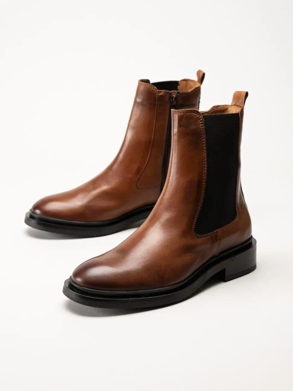 Rosa Negra - Bruna chelsea boots i skinn