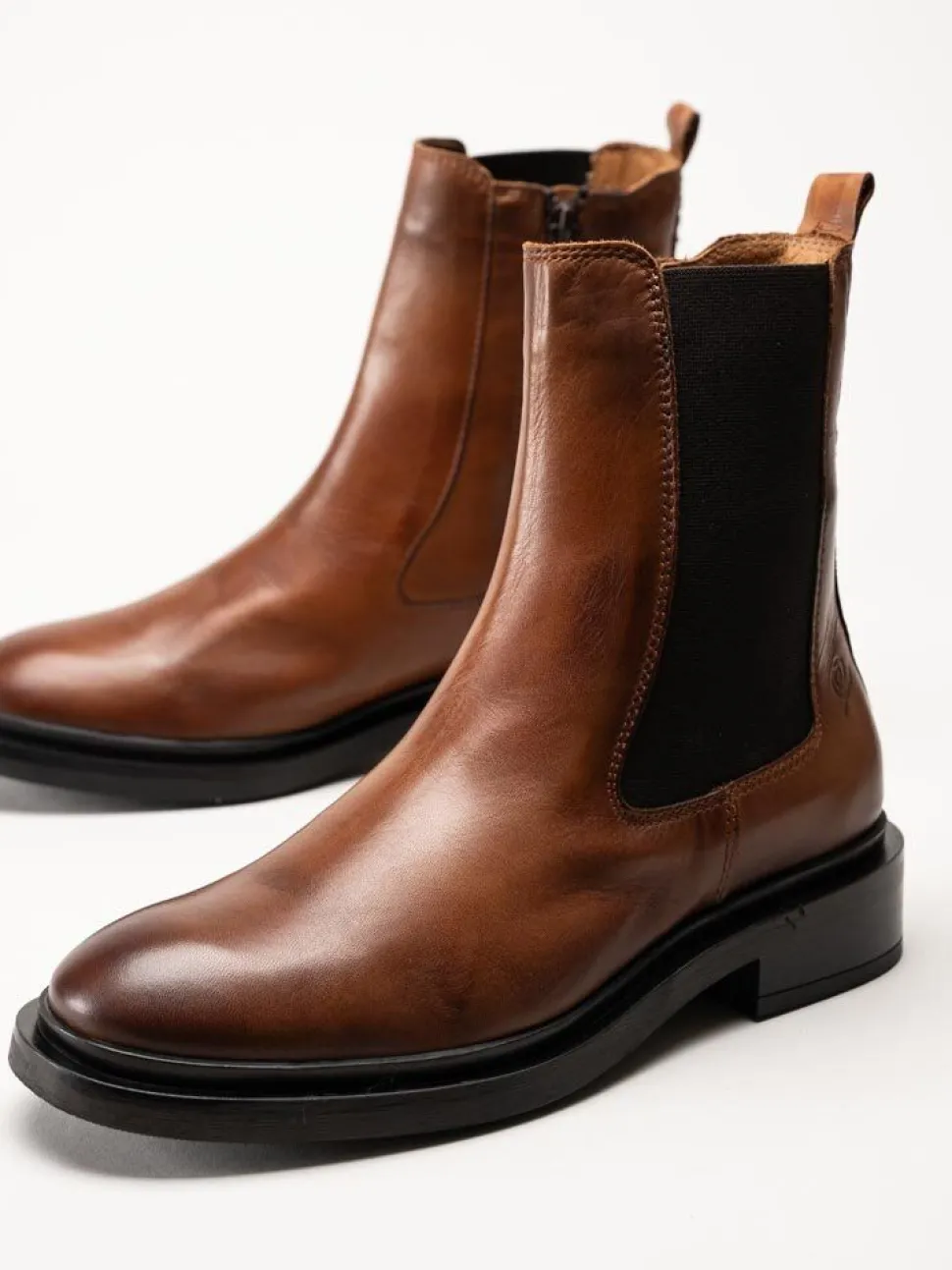 Rosa Negra - Bruna chelsea boots i skinn