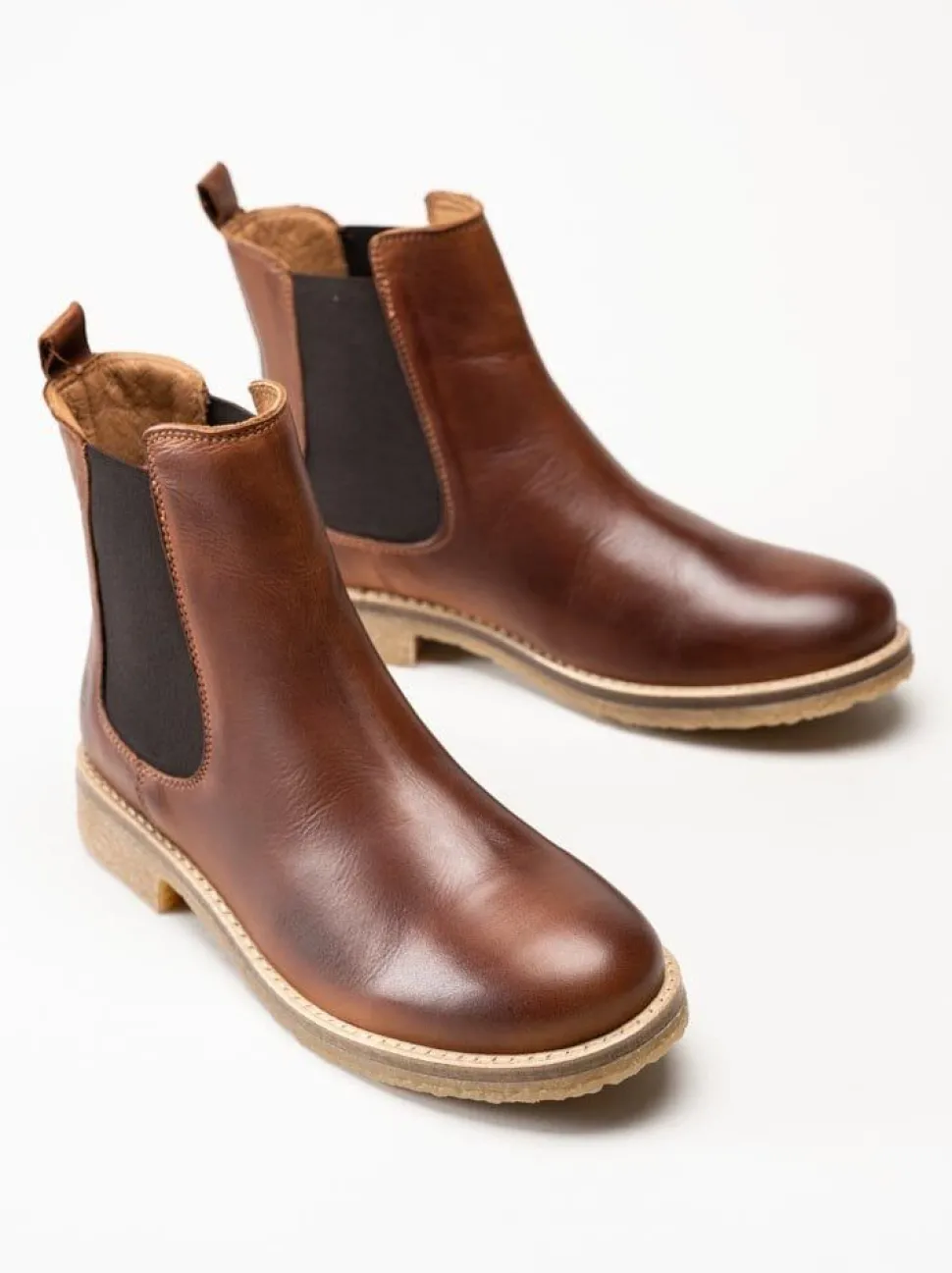 Rosa Negra - Bruna chelsea boots i skinn