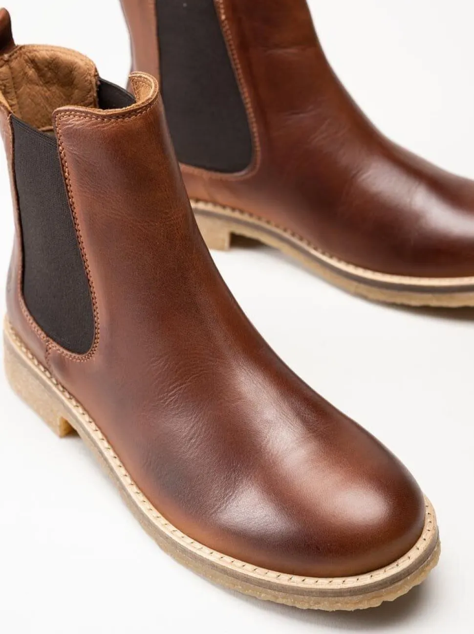 Rosa Negra - Bruna chelsea boots i skinn