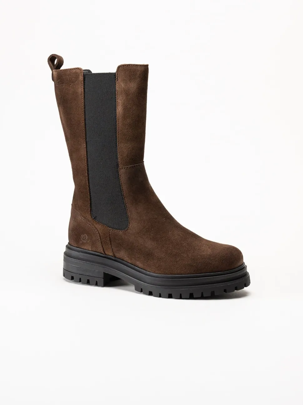 Rosa Negra - Bruna höga resårboots i mocka