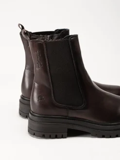 Rosa Negra - Mörkbruna boots i skinn