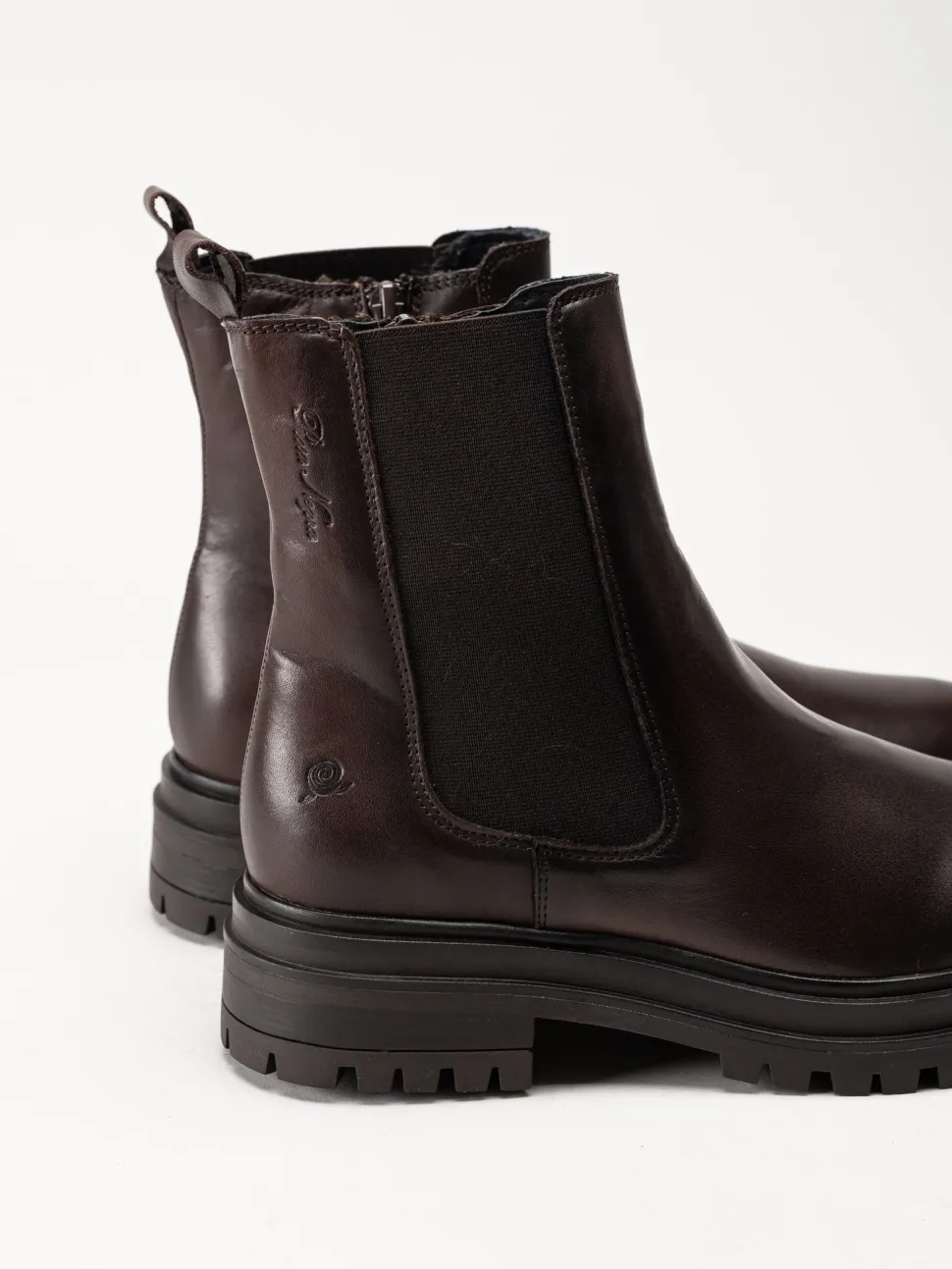 Rosa Negra - Mörkbruna boots i skinn