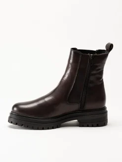 Rosa Negra - Mörkbruna boots i skinn