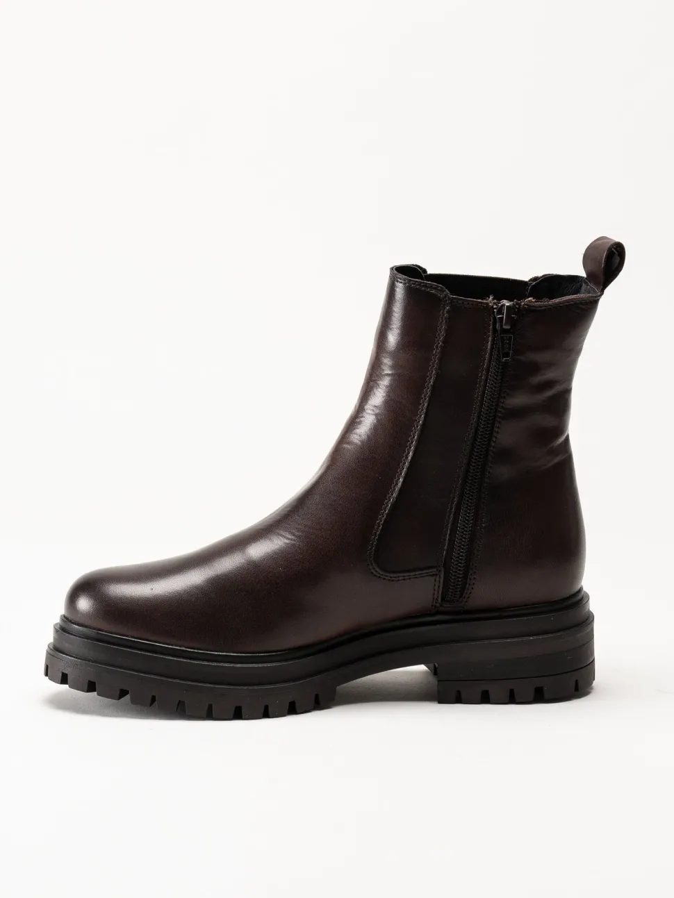 Rosa Negra - Mörkbruna boots i skinn