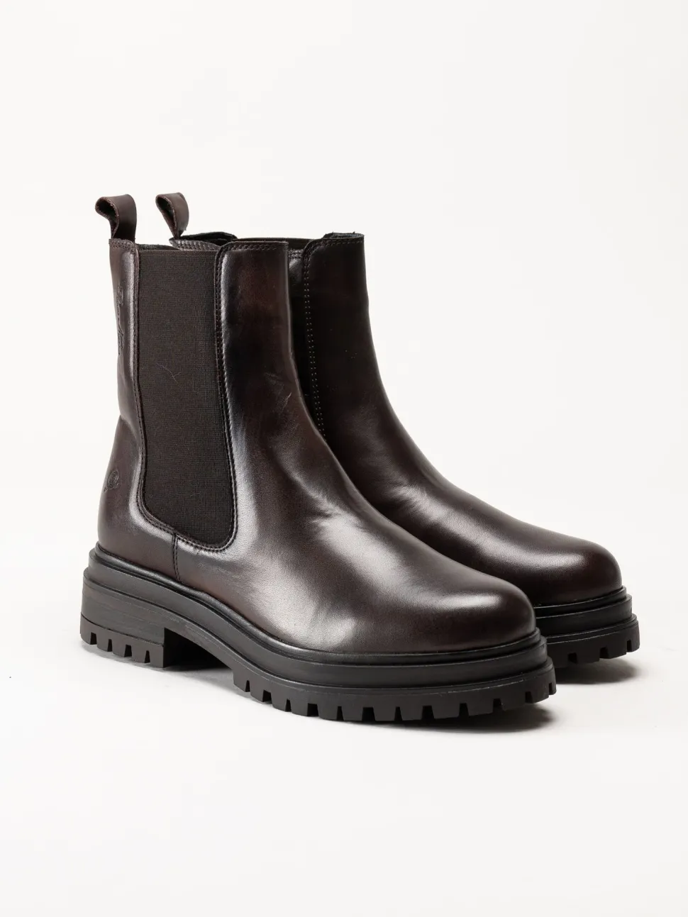 Rosa Negra - Mörkbruna boots i skinn