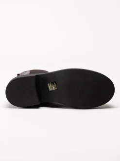 Rosa Negra - Mörkbruna chelsea boots i skinn