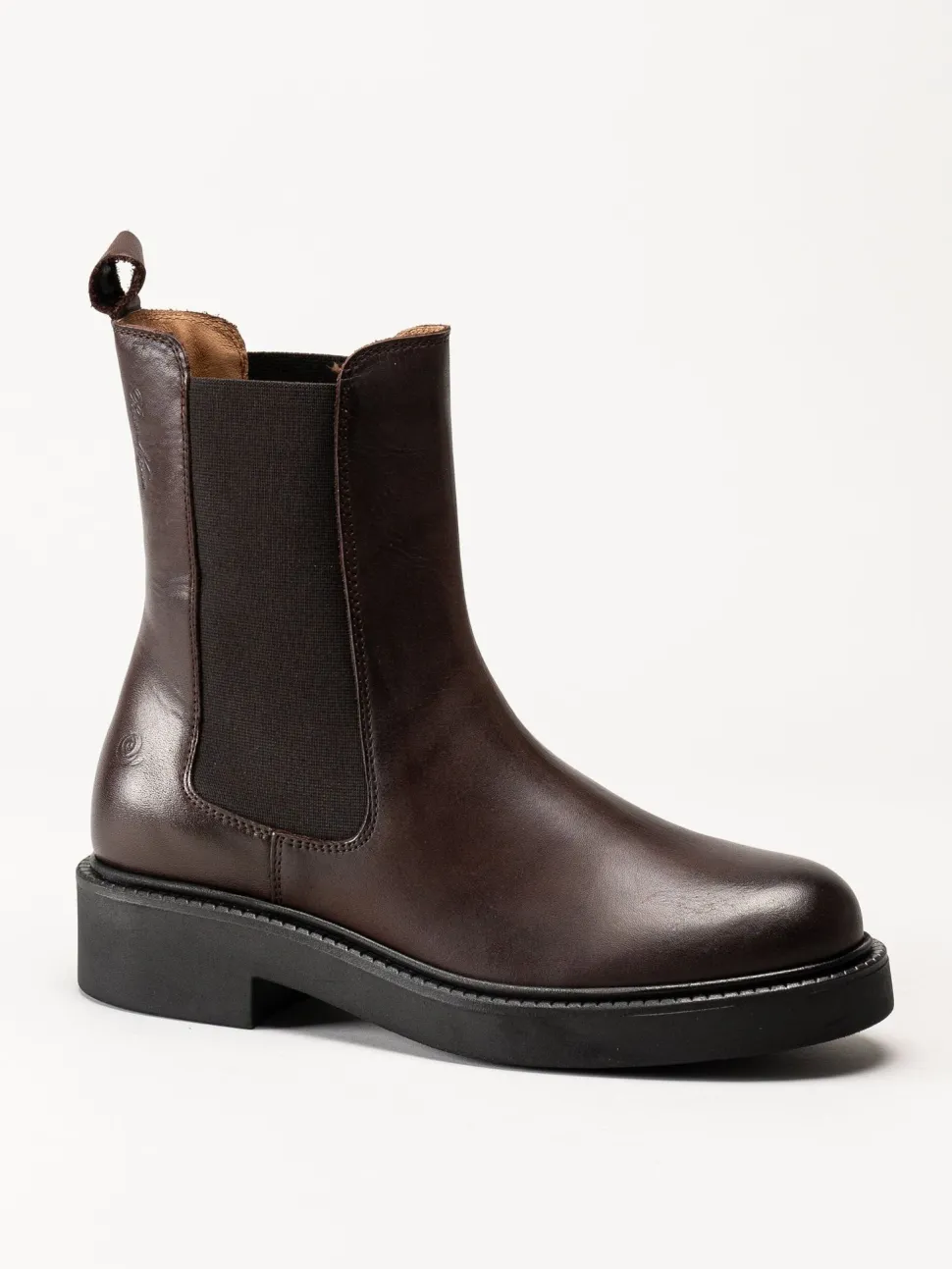 Rosa Negra - Mörkbruna chelsea boots i skinn